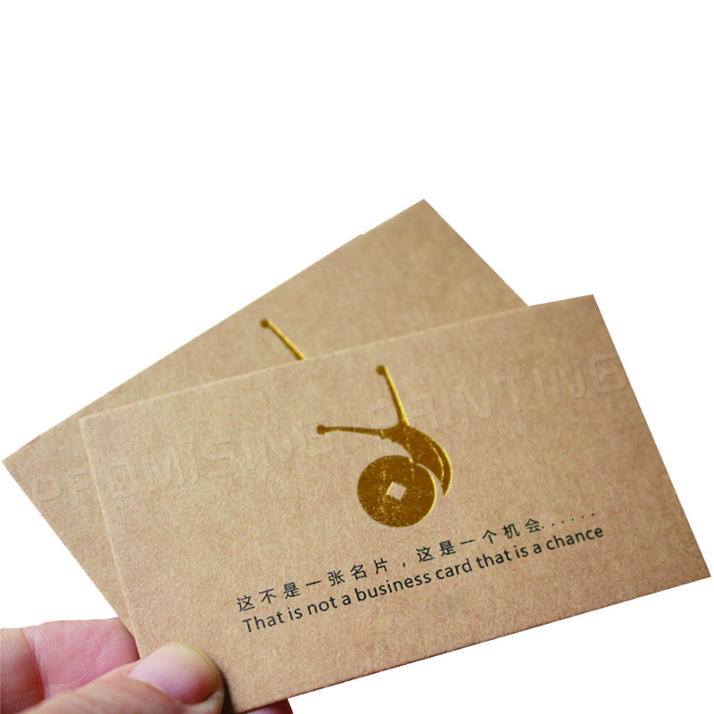 Factory Outlet Color Printing Paper Card Custom Paper Business Card Printing Card Debossed Recycle Thick With logo