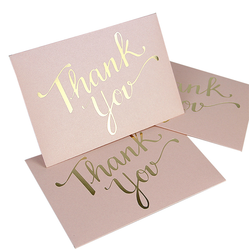 Wholesale Custom Logo Personalized Paper Card Custom Gift Thanks Card Thank You Card for Small Business