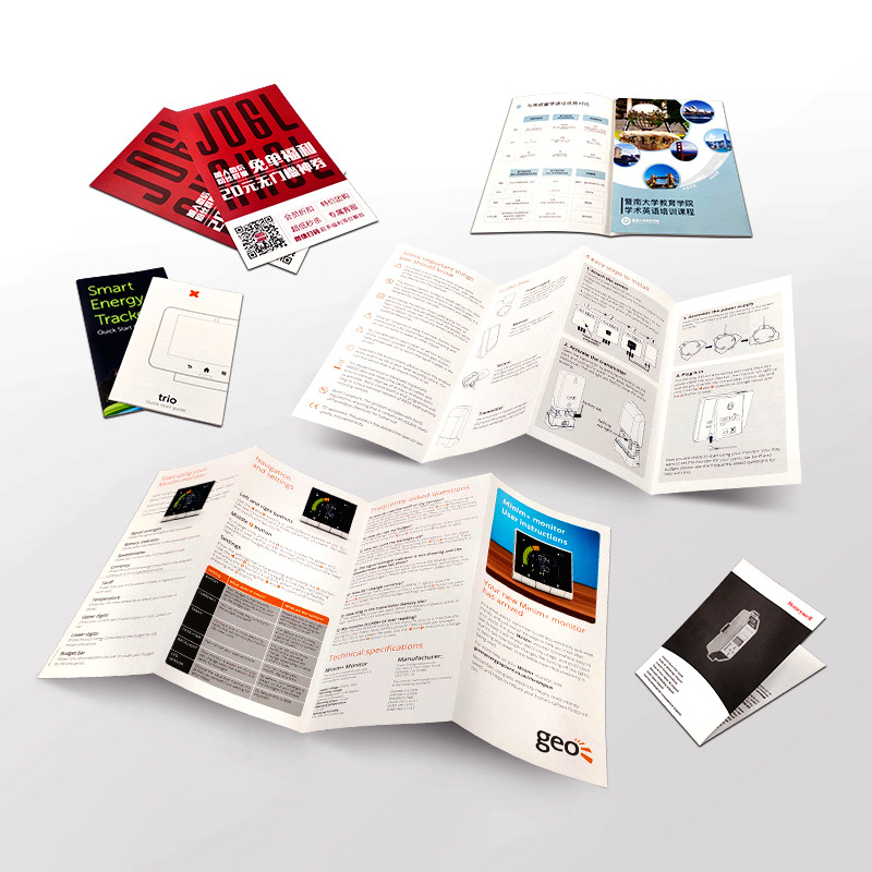 Factory Professional Customized Manuals Leaflets Folding Catalogs Brochures Brochure Printing