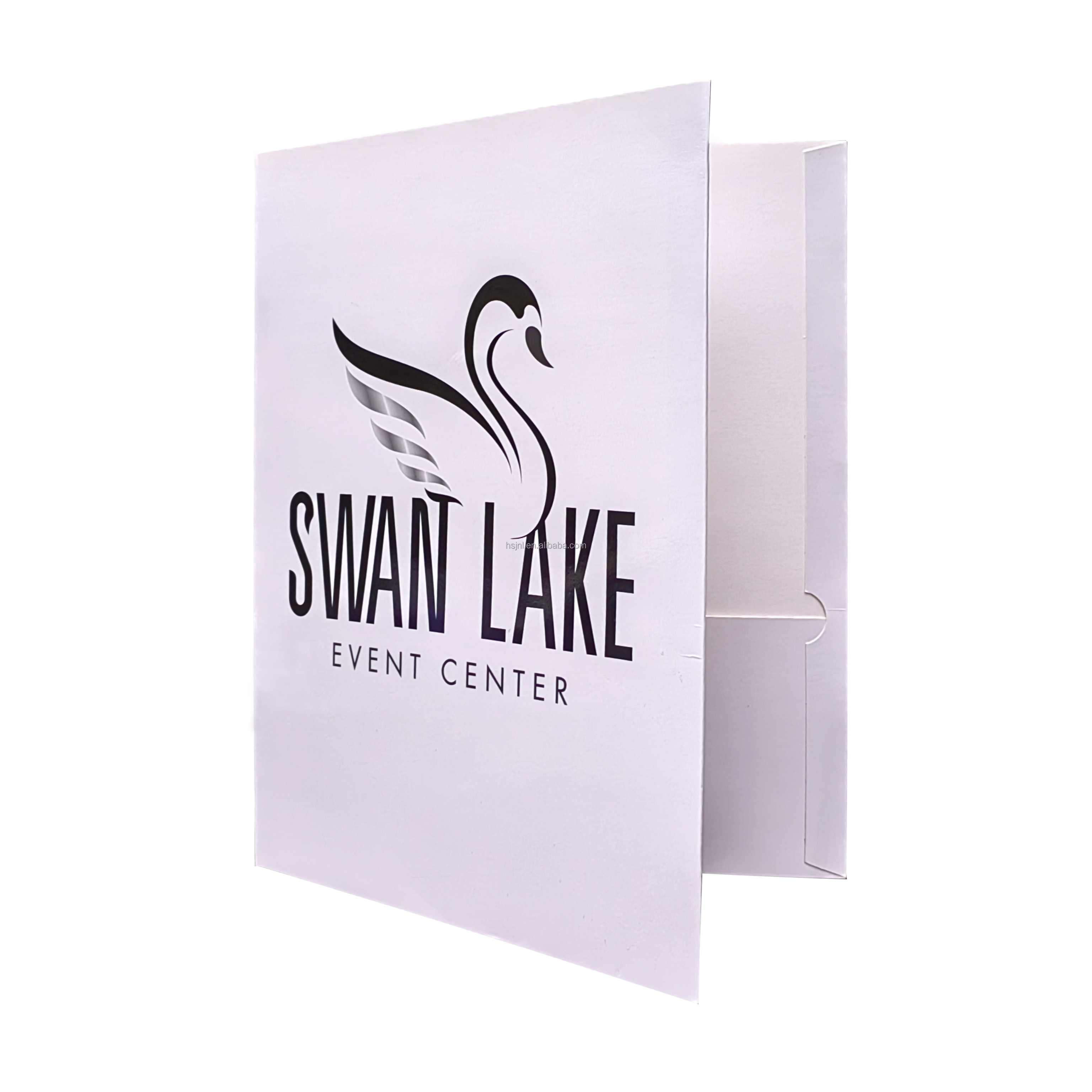 Custom A4 Embossed Presentation Folder with Pockets and Business Card Slot Waterproof Paper Document Folder for Business Office