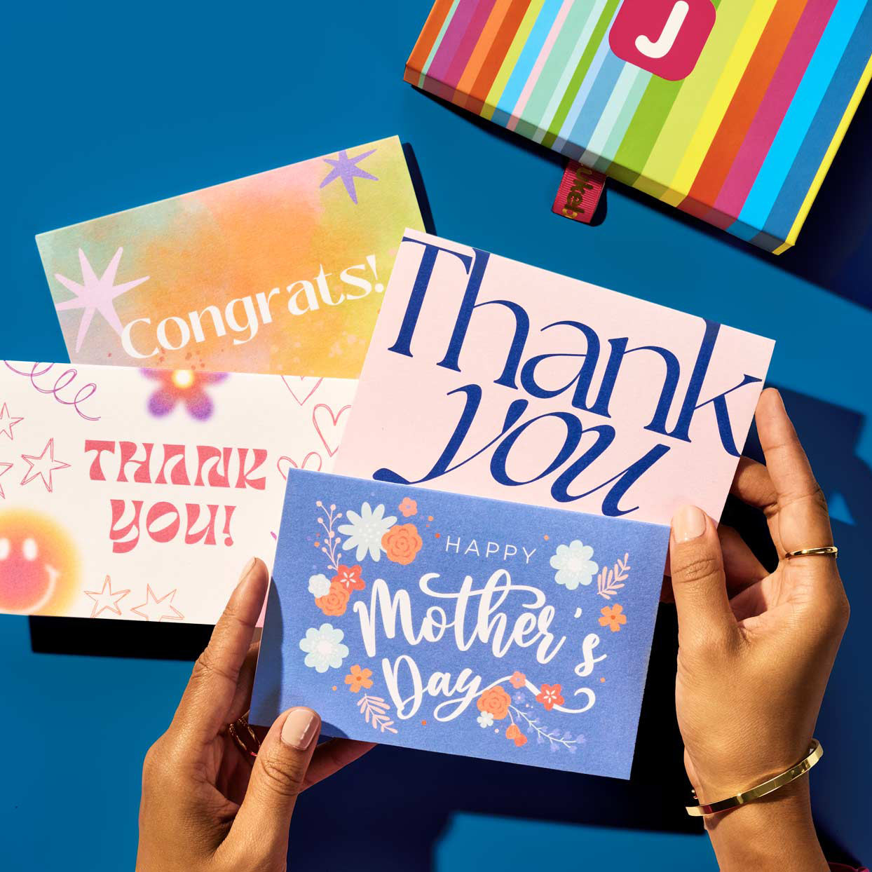 Custom Printed Thank You Cards Elegant Design Personalized Message Cards for Business or Wedding Use