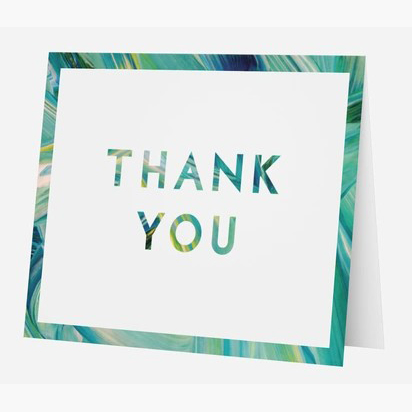 Custom Thank You Note Cards with Blank Inside for Handwritten Messages and Corporate Branding