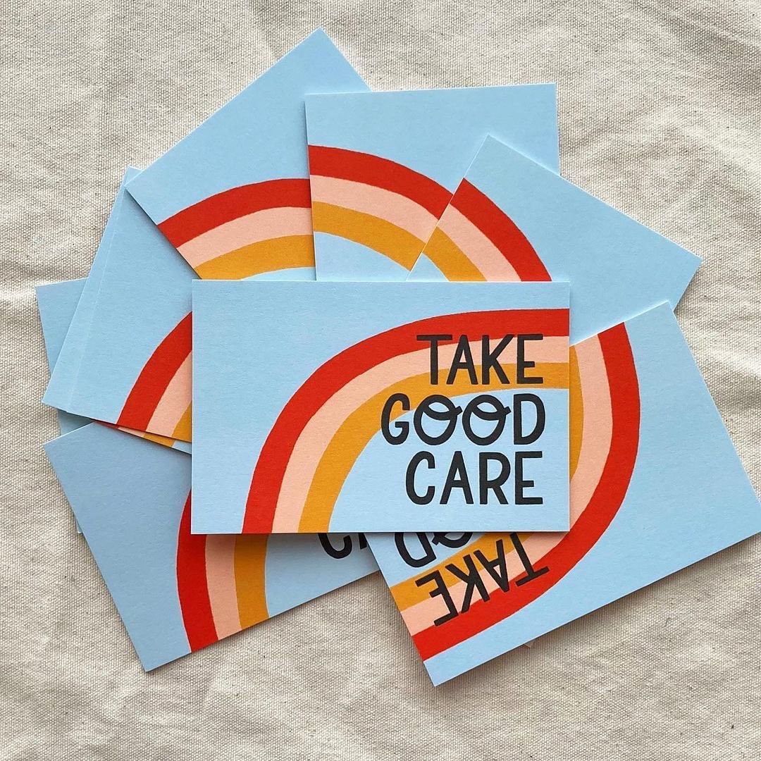Motivational Quote Postcard on Coated Paper Custom Printed Encouragement Card for Gift Inserts or Branding Use