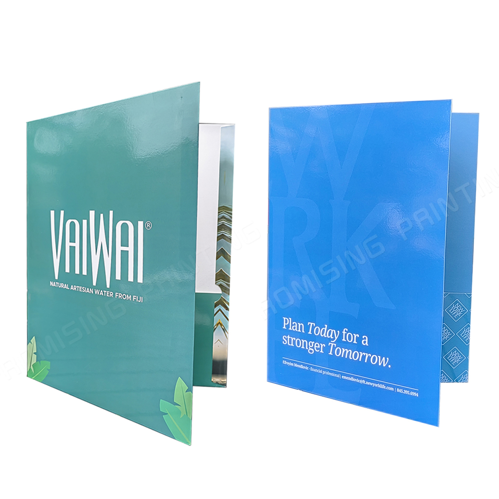 Custom Design Print LOGO A4 A5 Colorful Cardboard Document File Folders for Business Office Factory Price Paper Material