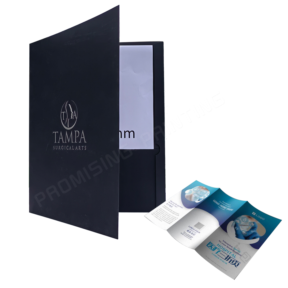 Hot Sales Custom Memory Book Thick Paper Folder Album Wedding Anniversary Family Gift Card Holder Folder Folding Brochure