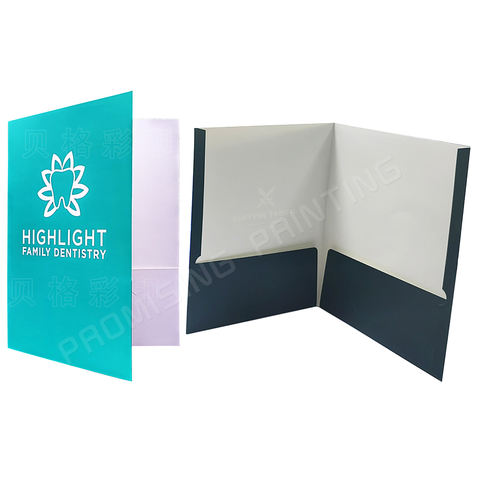 Wholesale China Factory Eco-friendly Waterproof A4/A5 Paper Presentation File Folders Pocket Design Custom Logo for Business Use