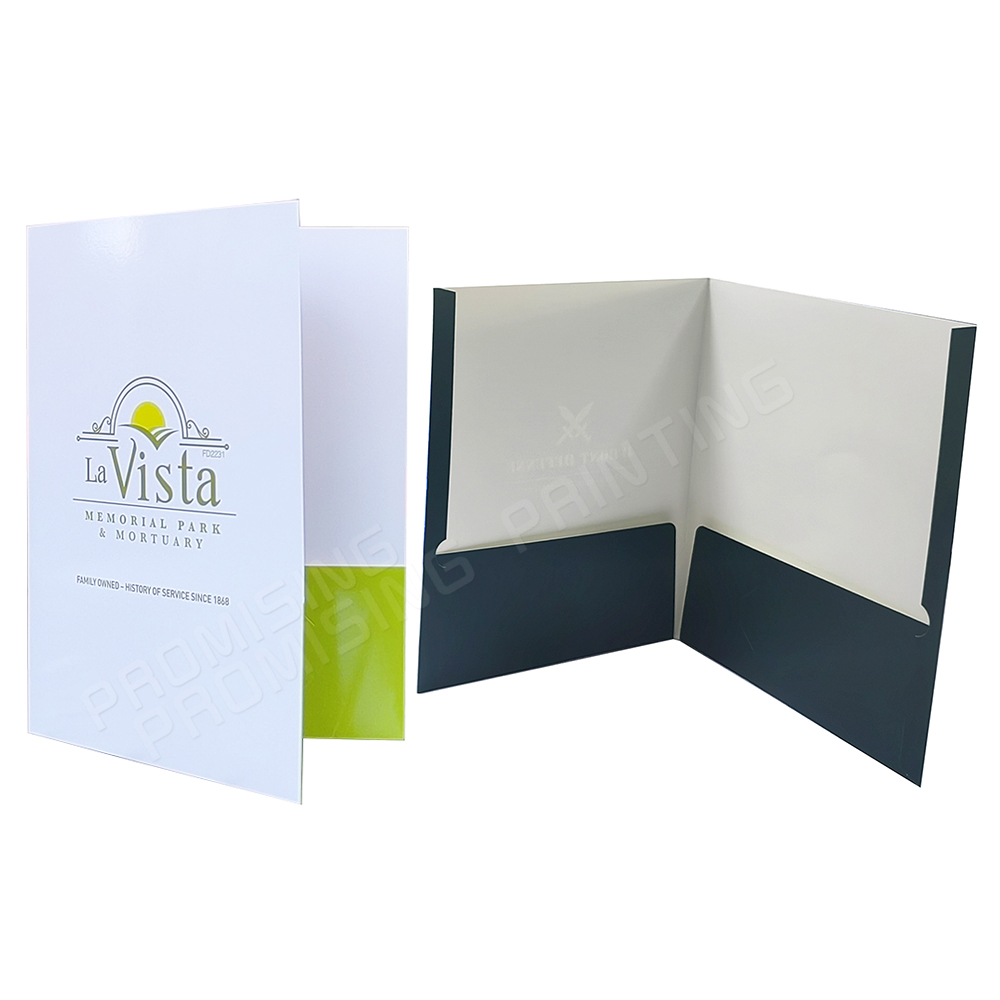 Customize Size Scratch Proof Lamination Embossed Debossed Eco-friendly Waterproof Oilproof Business Card Slot Paper File