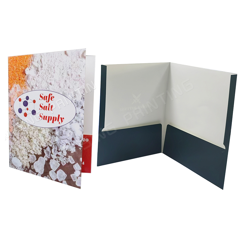 Wholesale Paper Presentation Folder A4 Size Document File Scratch Proof Waterproof Oilproof Eco-friendly Recycled Pockets