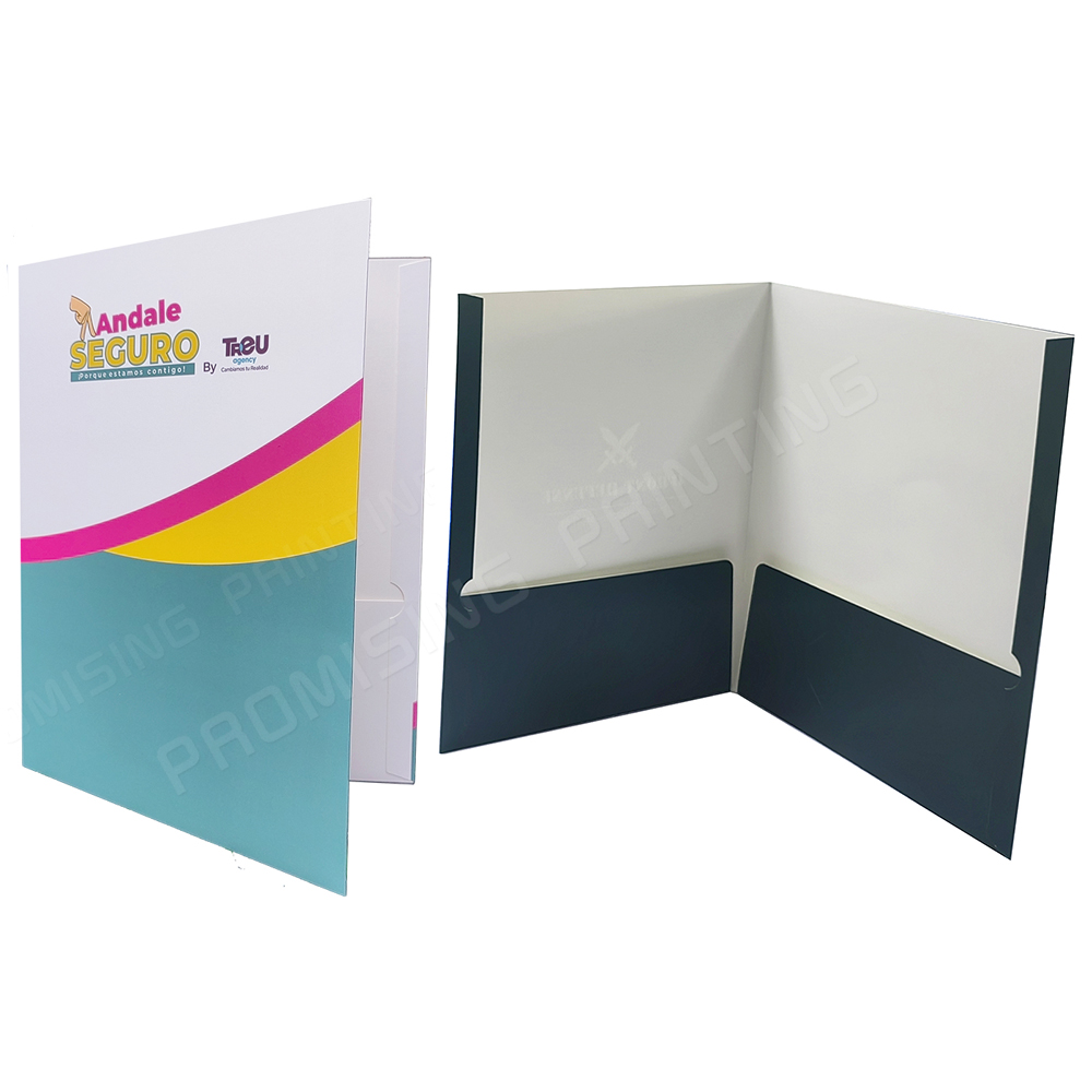 Wholesale Eco-friendly Waterproof Presentation Folder Custom Design Business Card Slot Pocket for Company Advertising Brand