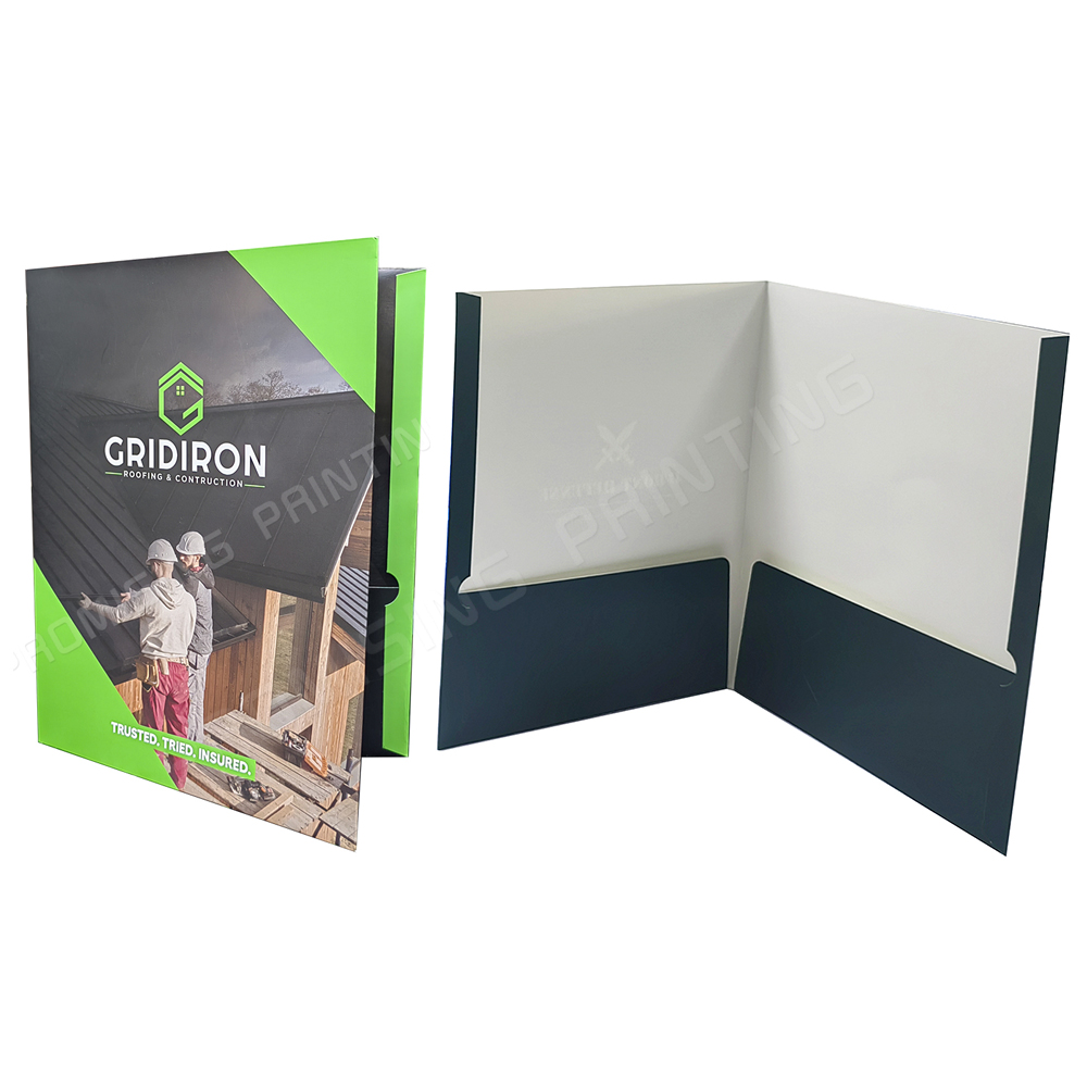 Custom Print Eco-friendly Waterproof Oilproof Scratch Proof Office Document Presentation Pocket Paper File Business Folder