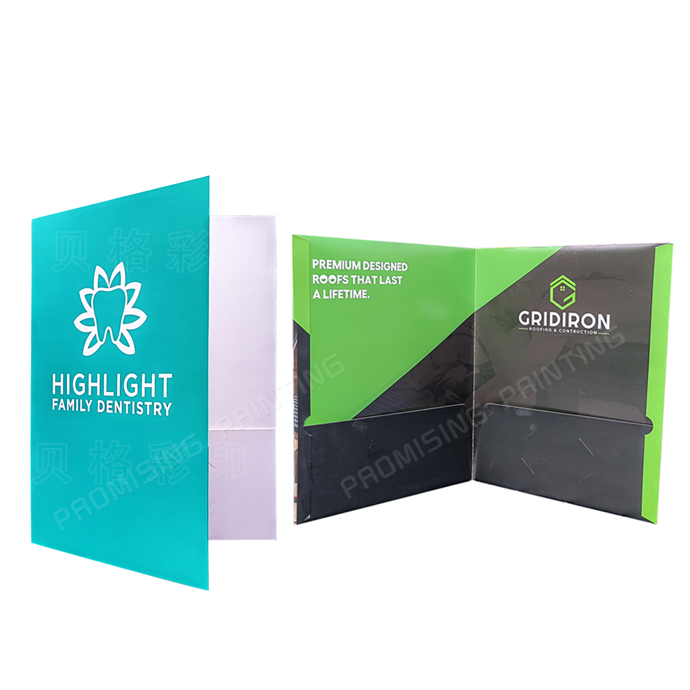 Wholesale Custom Eco-friendly Recycled Waterproof Manila Paper Pocket Expanding Presentation File Folders Business Card Slot for