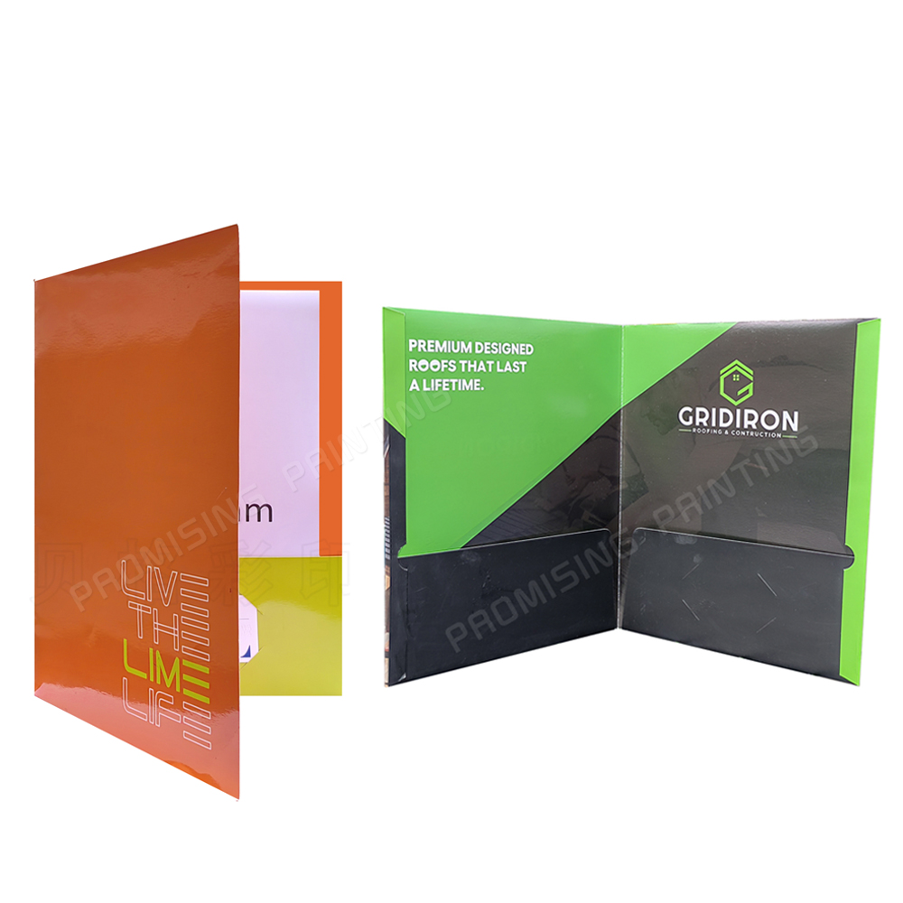A4 Eco-friendly Waterproof Contract Paper Folder Custom Stamping Cover Signing Binder L-shaped Insert Pocket Design Business