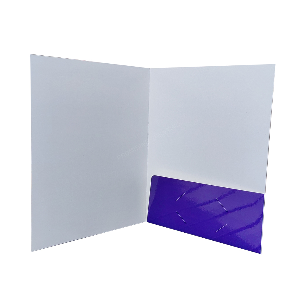 Custom Logo Eco-friendly Recycled Paper Presentation Folder Waterproof Luxury Storage A4/A5 Full Color Double Sided Printing