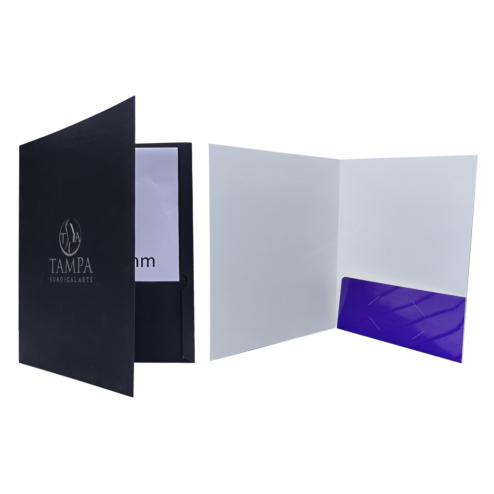 Wholesale Custom A4 A5 A6 Presentation Folder Eco-friendly Waterproof Binder Paper File Folder with Pocket Business Card Slot