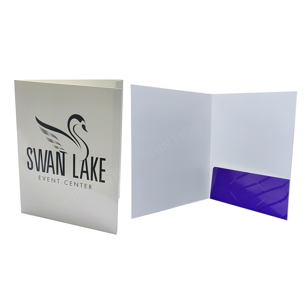 Single Pocket Presentation Folders Business Card Slot Extra Tough Waterproof Oilproof Eco-friendly A4 Size File Folder School