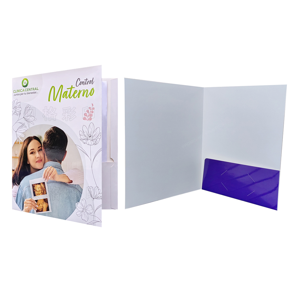 Factory Price Eco-friendly Waterproof Oilproof A4 Custom Presentation Folder with Pocket & Business Card Slot