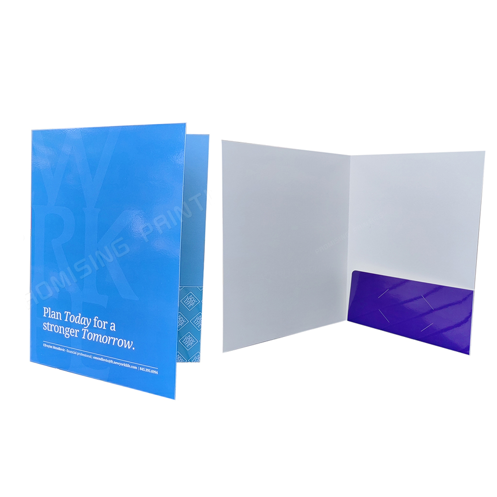 Custom Eco-friendly Waterproof Oilproof Presentation Folder with Scratchproof Paper Storage Photos Pocket & Business Card Slots