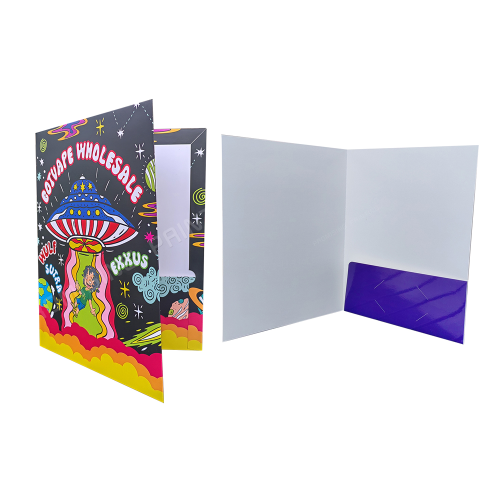 China Factory Eco-friendly Oilproof Customize Size Waterproof Lamination Business Card Slot Paper File Document Presentation