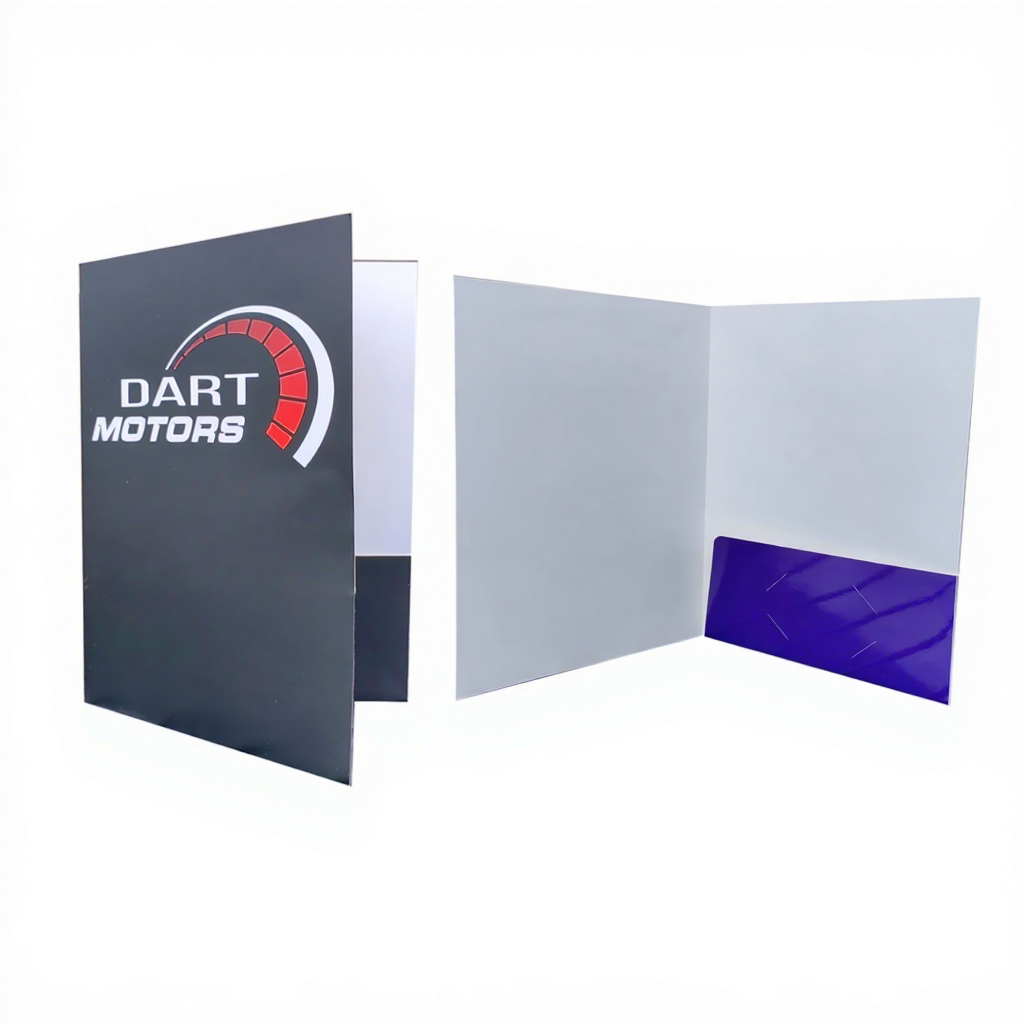 Cheap Printed Eco-friendly Waterproof 2 Pockets A4 Scratch Proof Presentation Folder Business Card Slot for File Business Card
