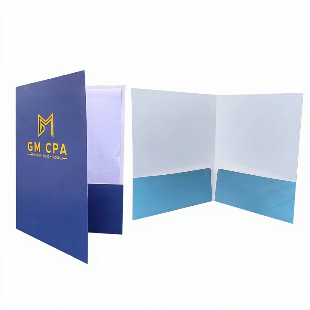 Wholesale Eco-friendly Waterproof A4 Size Custom Printed Paper Files Document Presentation Folder Pocket for Business Office