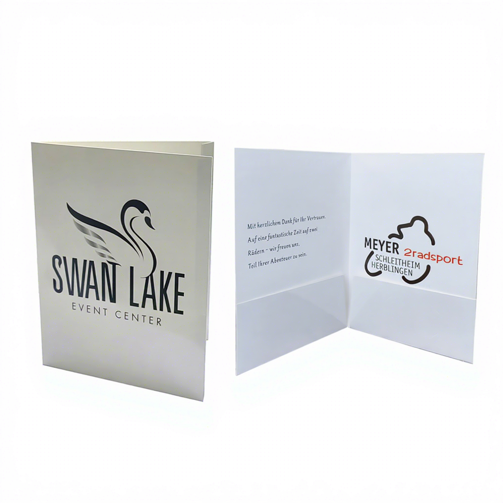 China Factory Custom A4 Eco-friendly Recycled Waterproof Oilproof Scratch Proof Paper Folding Presentation Document Folder